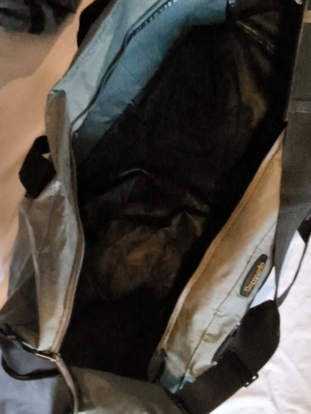 Coronado Men's Gray Duffel Bag with Black Accents Oversized Durable